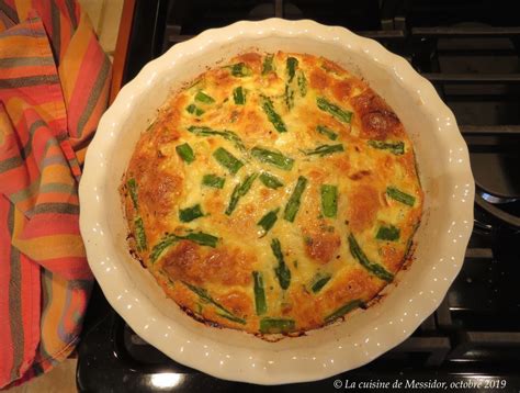 quiche sans croûte asperges image