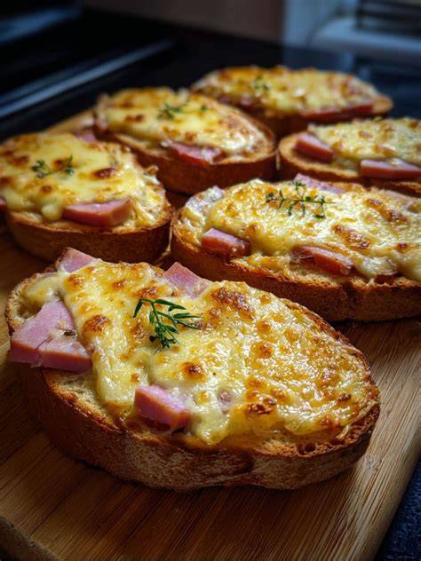 Entrées rapides et gourmandes avec tartines gratinées