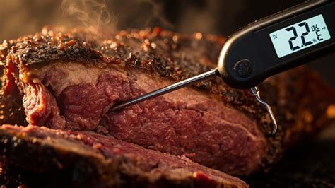 thermometre cuisson cote boeuf illustration