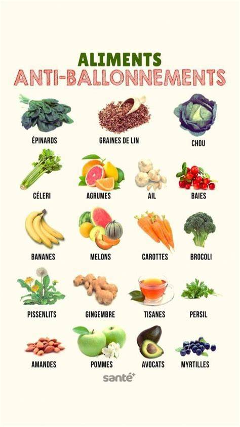 infographie ballonnements alimentation