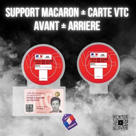 illustration macaron VTC frontale et arrière