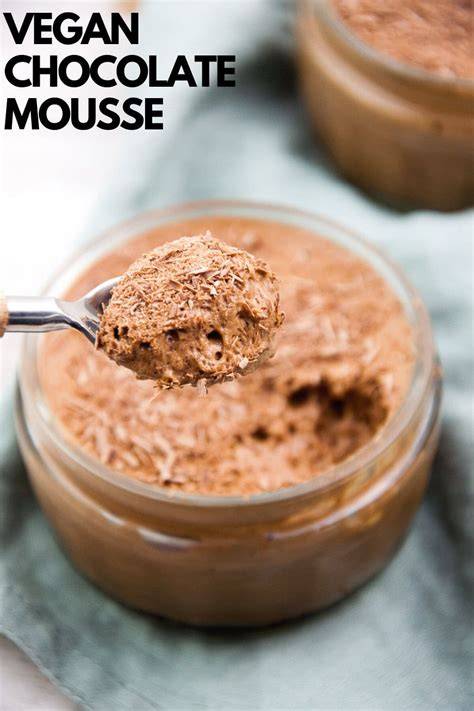 Illustration comparative mousse vegan