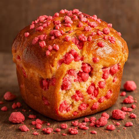 Brioche pralines roses prête à cuire