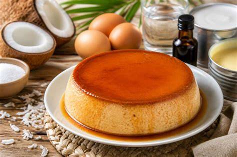caramel et flan coco antillais infographie