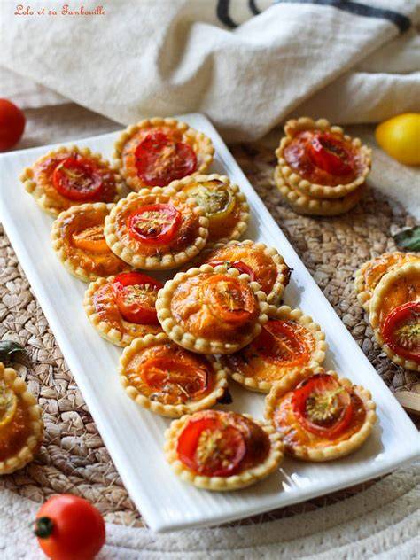 mini tartelettes pesto tomates cerises image