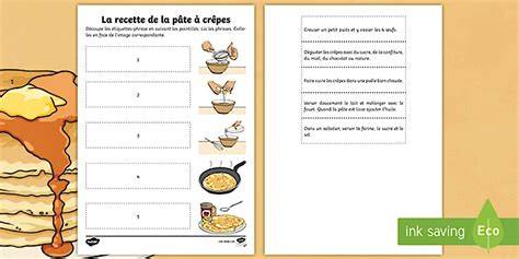 Schéma de la méthode 4-3-2-1 et montage des crêpes
