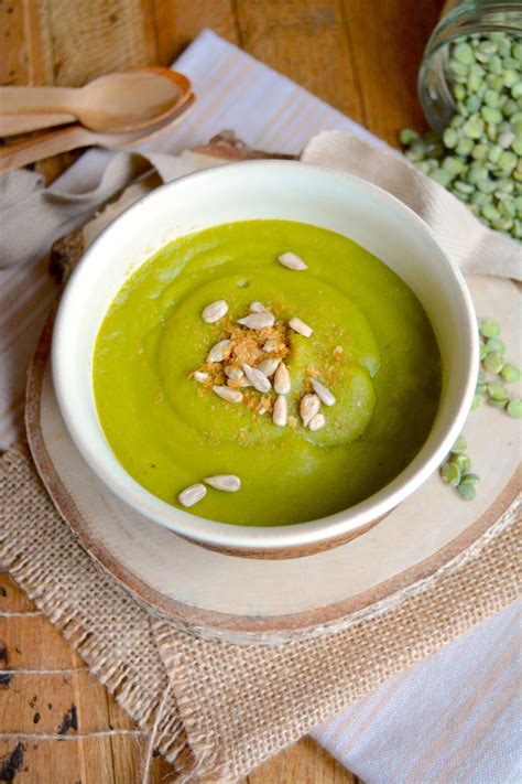 illustration velouté pois cassés et garnitures