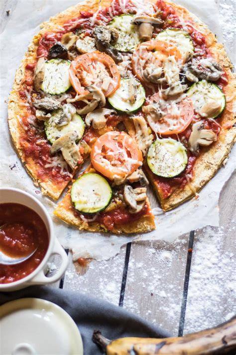 Pizza plantain aux légumes