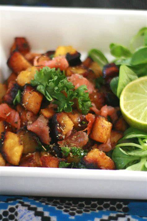 Rissolée de plantain au saumon
