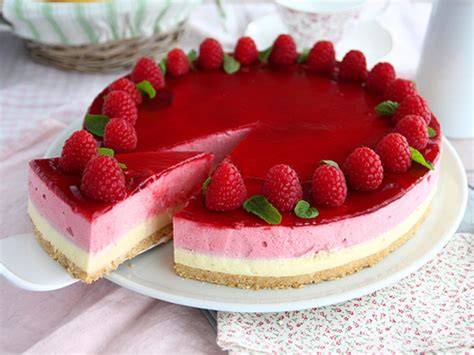 dessert bavarois brique framboise