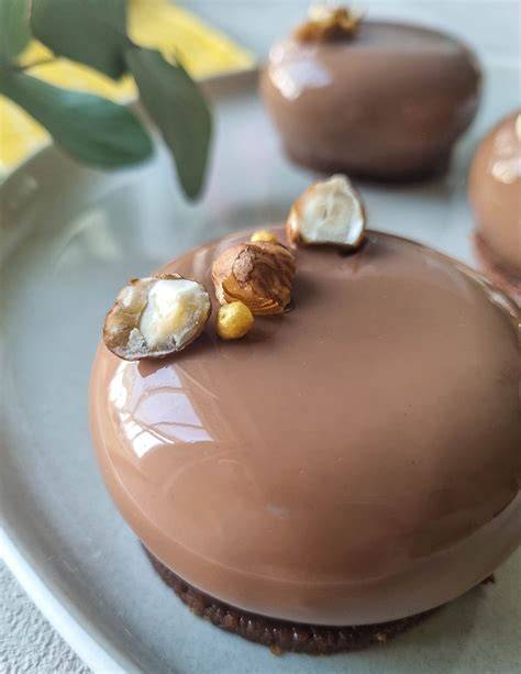 carte illustrant entremets chocolat noisette