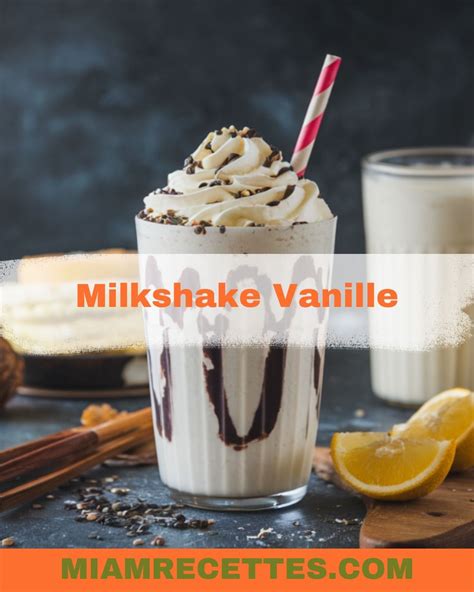 Milkshake convenience et ingrédients