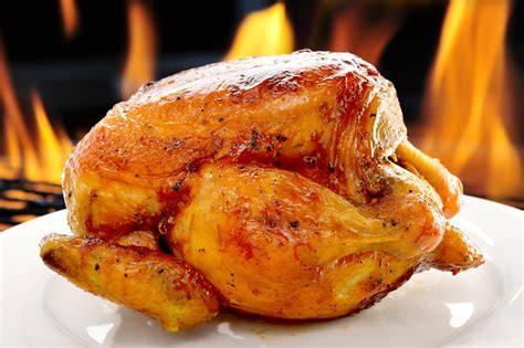 Poulet entier doré et croustillant
