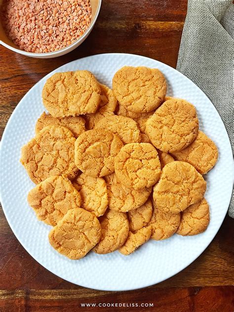 farine lentilles biscuits illustration rustique