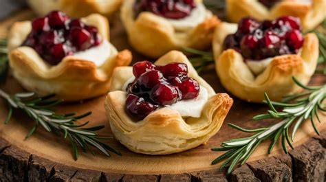 feuilleté brie canneberge apéro
