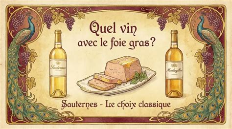 illustration accord foie gras vin
