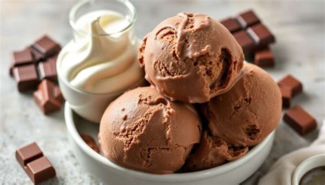 glace chocolat sans sorbetière ingredients et texture