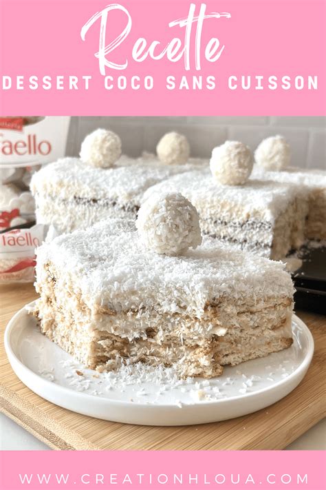 image d un dessert coco sans cuisson