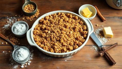 Schéma étape par étape crumble sans gluten