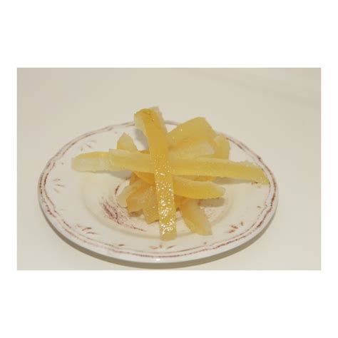 Citrons confits coupés en lamelles