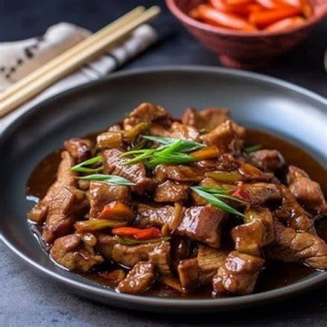 Infographie : étapes clés du porc au wok minceur (préparation, cuisson, assaisonnement, service)