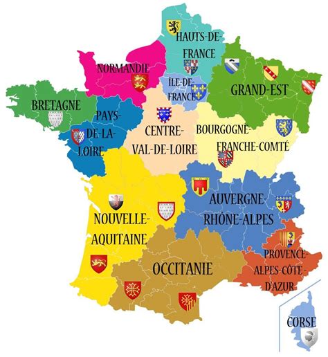Carte de France mettant en évidence les régions productrices d'ingrédients bio pour compléments alimentaires