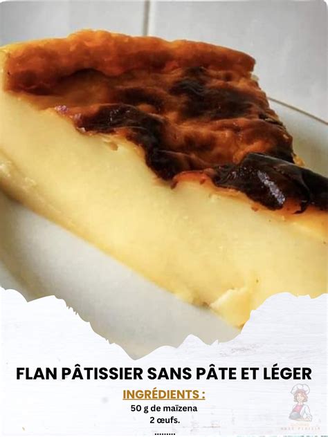 Ingrédients pour flan pâtissier
