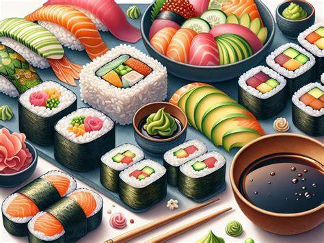 Assortiment de sushis et makis