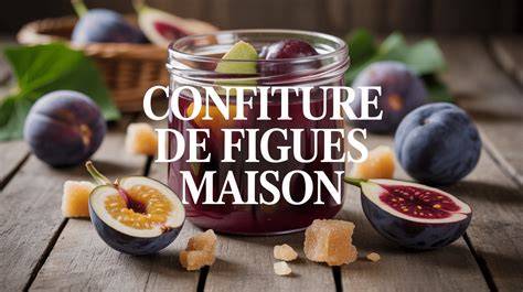 Infographie: étapes de cuisson et vérification de la confiture de figues