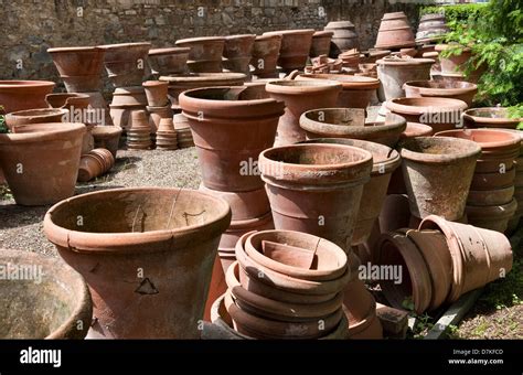 Vieux pots en terre