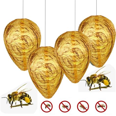 faux nid de guêpes en papier mâché