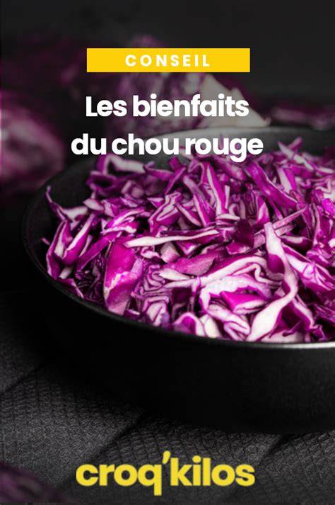 Infographie: Bienfaits du chou rouge et recettes crudités