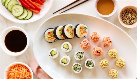 Ingrédients frais pour sushis et sashimis