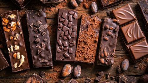 Assortiment de tablettes de chocolat artisanal avec des emballages élégants
