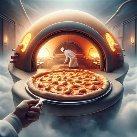 Illustration du montage et de la cuisson de la pizza roquette