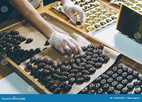 Fabrication de bonbons au chocolat
