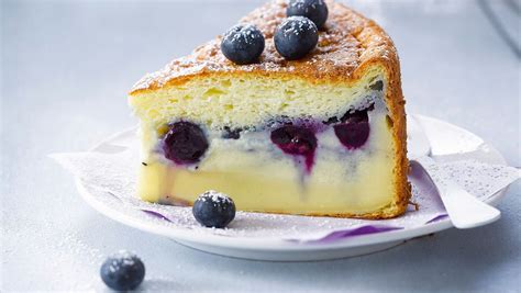 Gâteau magique aux myrtilles