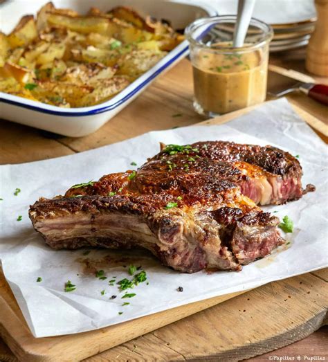 Côte de bœuf saisie à la plancha