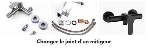 Infographie: Schéma des composants d'un mitigeur cuisine et localisation des joints toriques