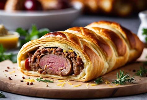 Magret de canard et noix sur pâte feuilletée