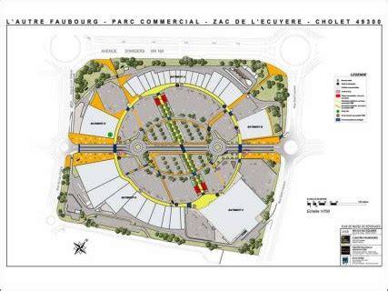 Carte de localisation: centre commercial l’Autre Faubourg, Cholet (Maine-et-Loire) et zone Ecuyère