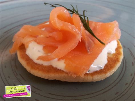 Blinis avec saumon fumé