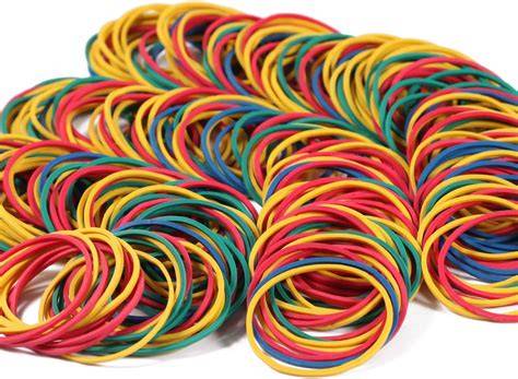 Schéma des tailles et couleurs des élastiques en silicone