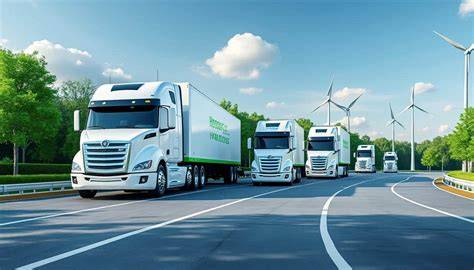 Photo de flottes logistiques et camions Itkane sur route