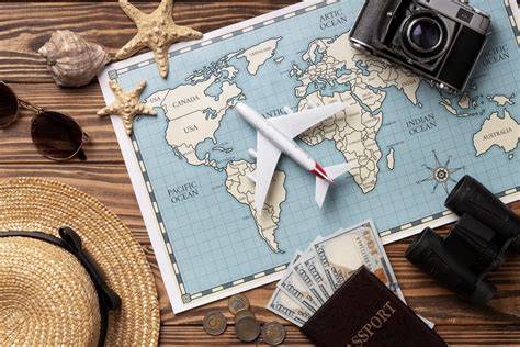 Illustration: Carte des voyages et sources d'inspiration de Monin
