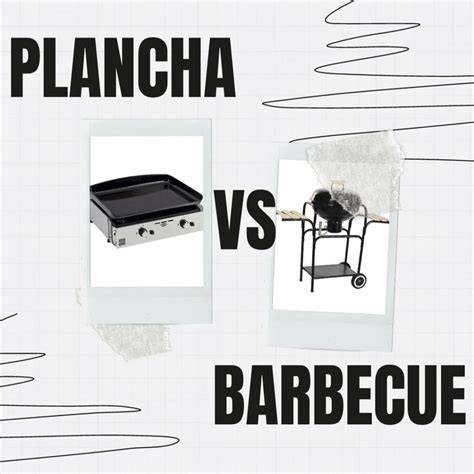 Infographie: Schéma comparatif grille-viande vs plancha