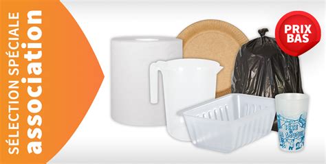 Vaisselle jetable et produits d'entretien professionnels