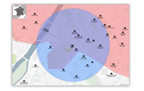 Infographie: Carte de localisation et offre type (pizzas, salades, desserts)