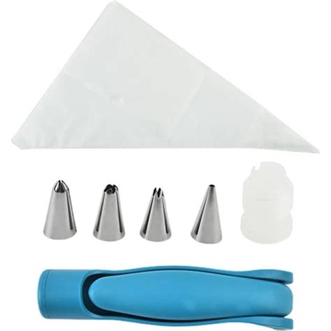 Outils de décoration : poches à douilles, douilles variées, scribe