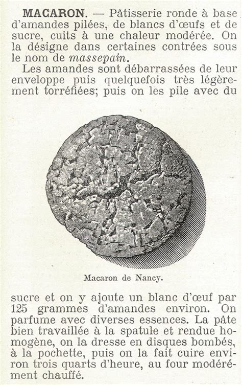 Illustration historique des premiers macarons